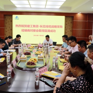 眾志成城 同創(chuàng)共贏——建工集團(tuán)、縱覽線(xiàn)纜戰(zhàn)略采購(gòu)經(jīng)銷(xiāo)商對(duì)接交流會(huì) ... ... ...